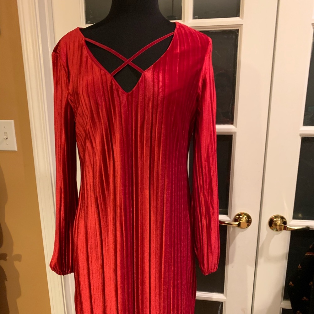NWOT Red Velvet Dress